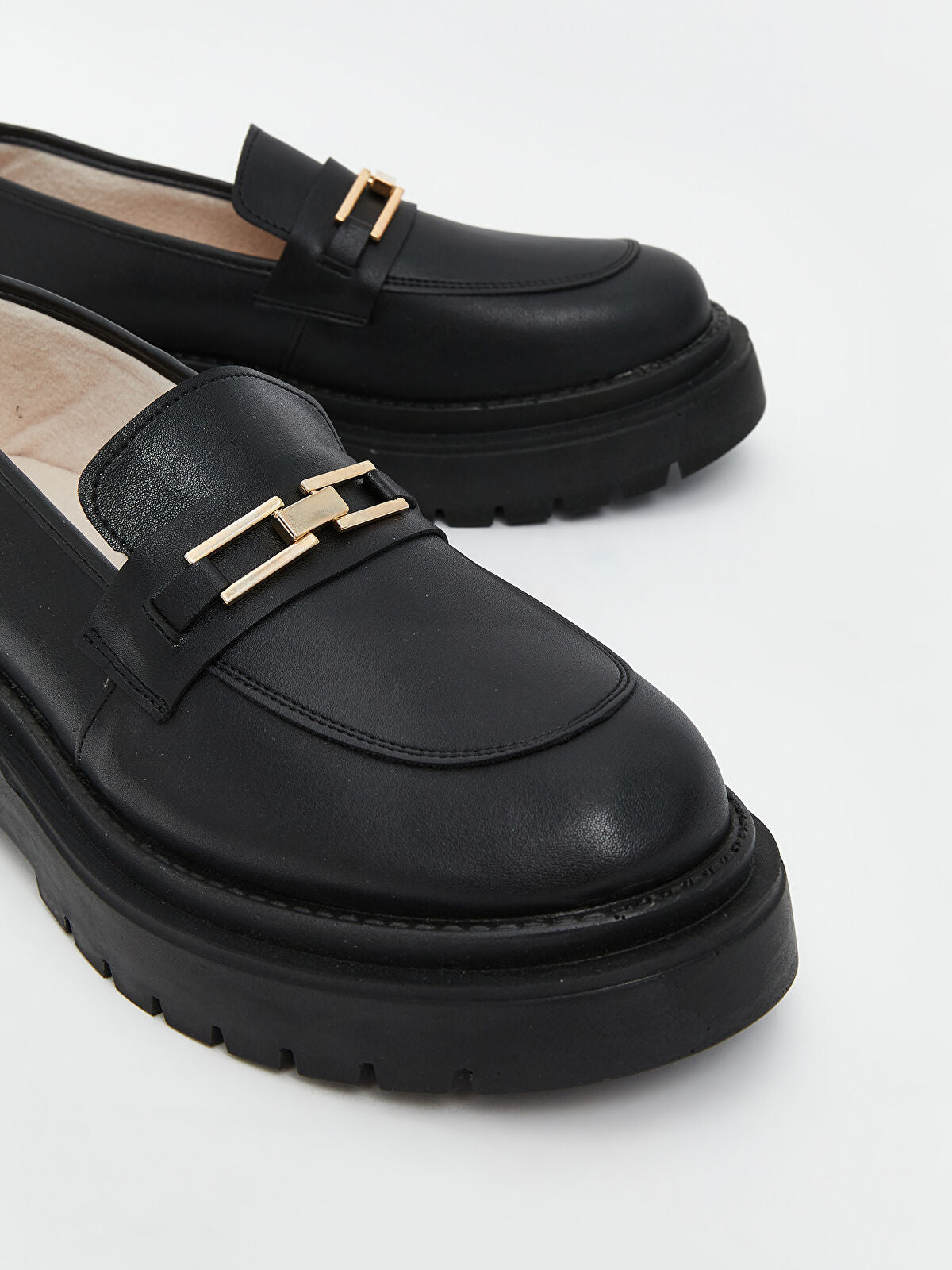 Leather-Look Women's Loafers