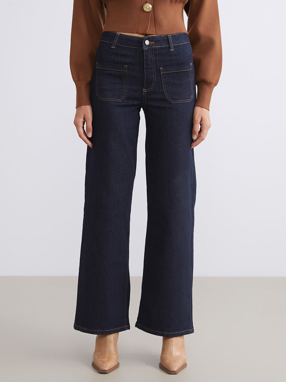 Wide Leg Women's Jeans Pants