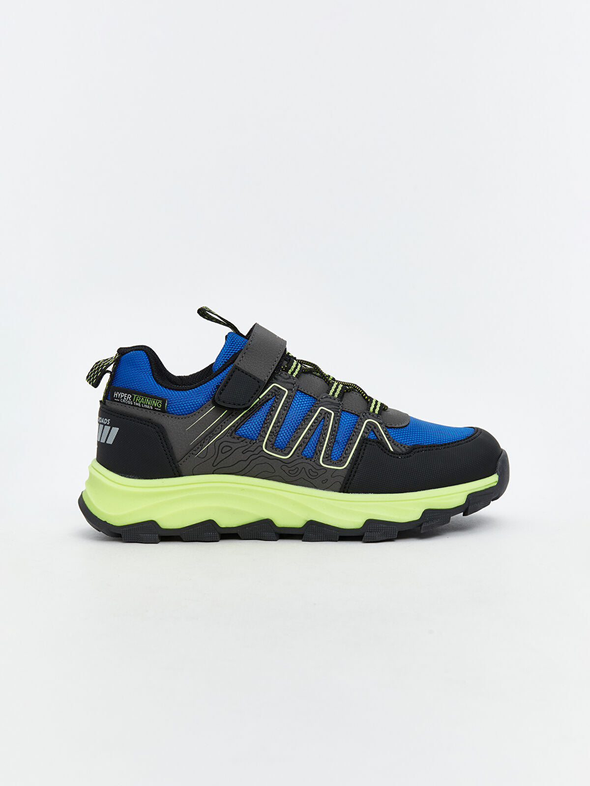 Tie and Crinkle-textured Boys' Trekking Shoes