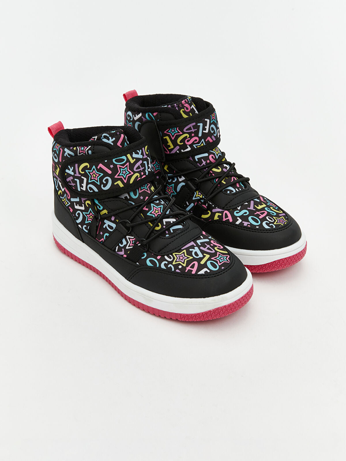 Strap and Crackle Ankle Boots for Girls - Kids Sports Shoes