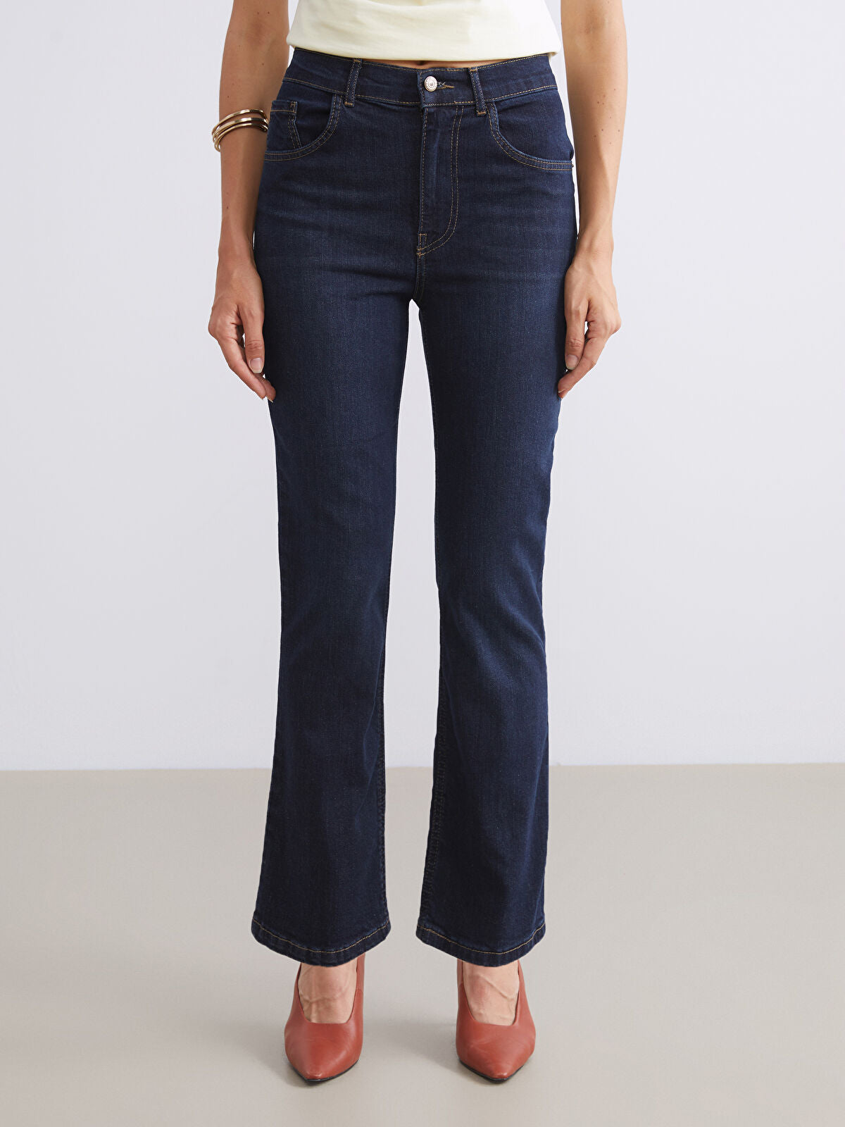 Crop Flare Women's Jeans Pants