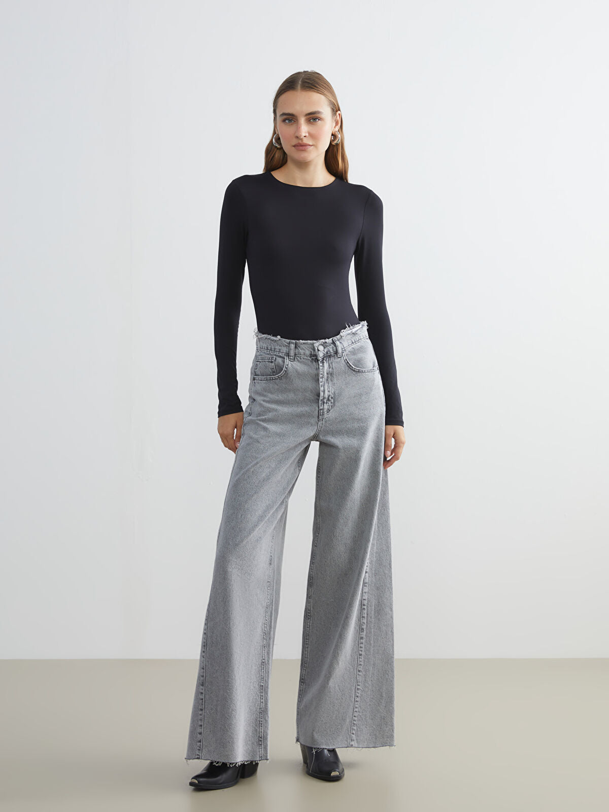 Wideleg Female Jean Pants
