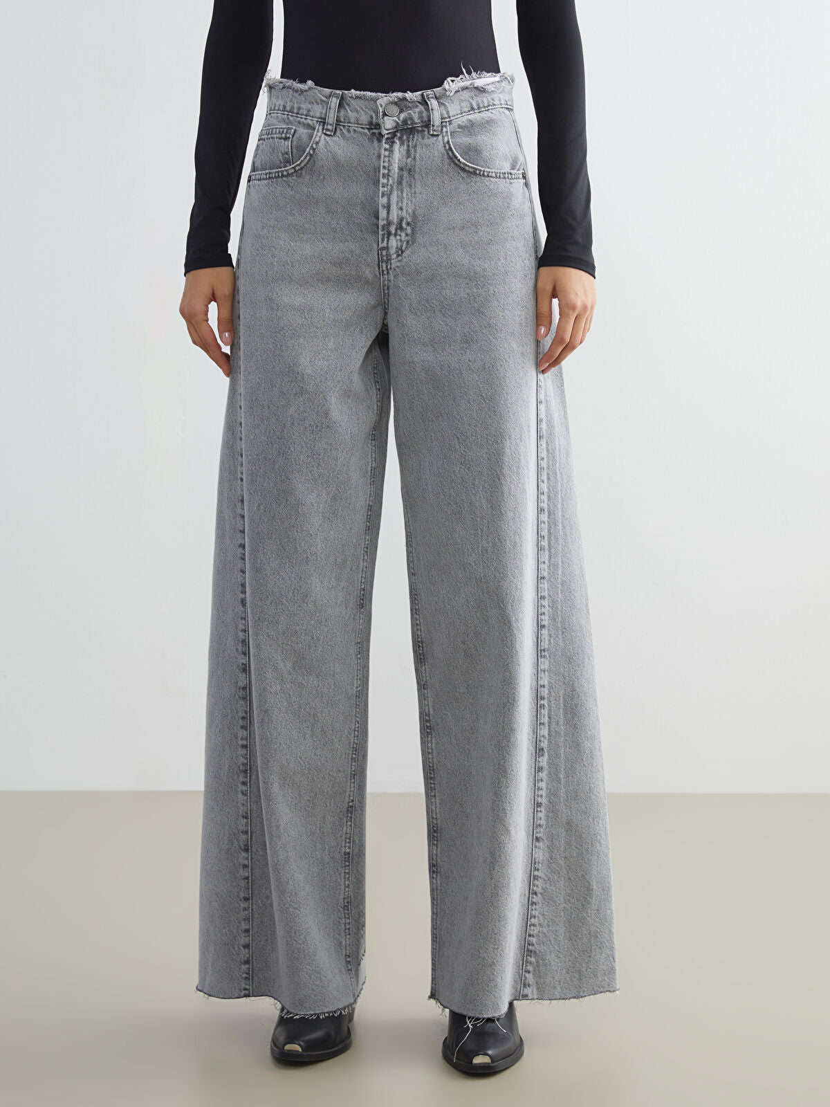 Wideleg Female Jean Pants