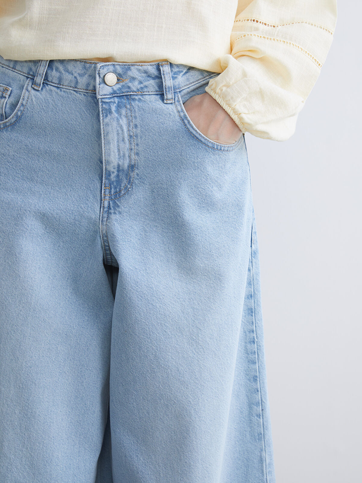 Wideleg Female Jean Pants