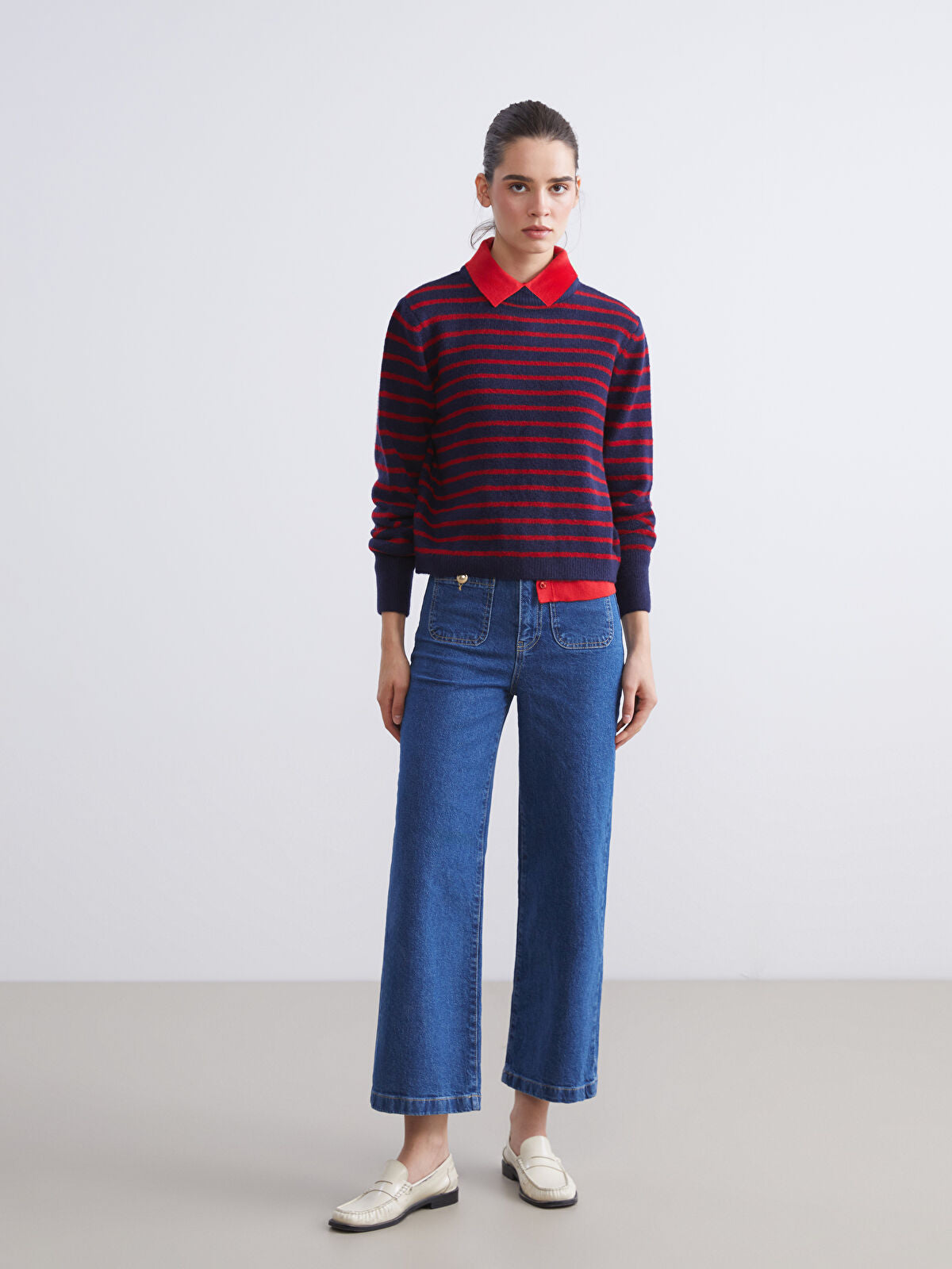 Wideleg Female Jean Pants