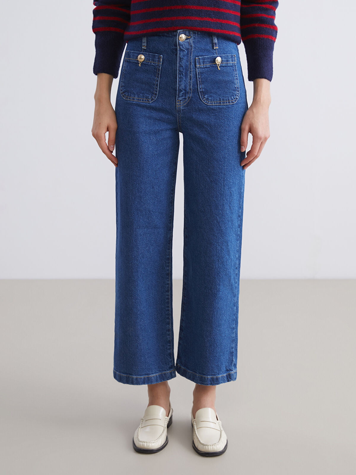 Wideleg Female Jean Pants