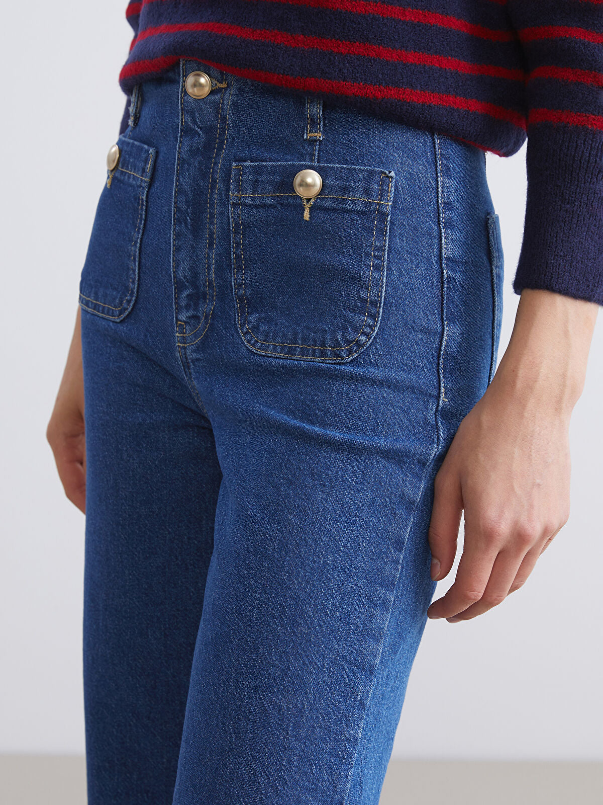 Wideleg Female Jean Pants