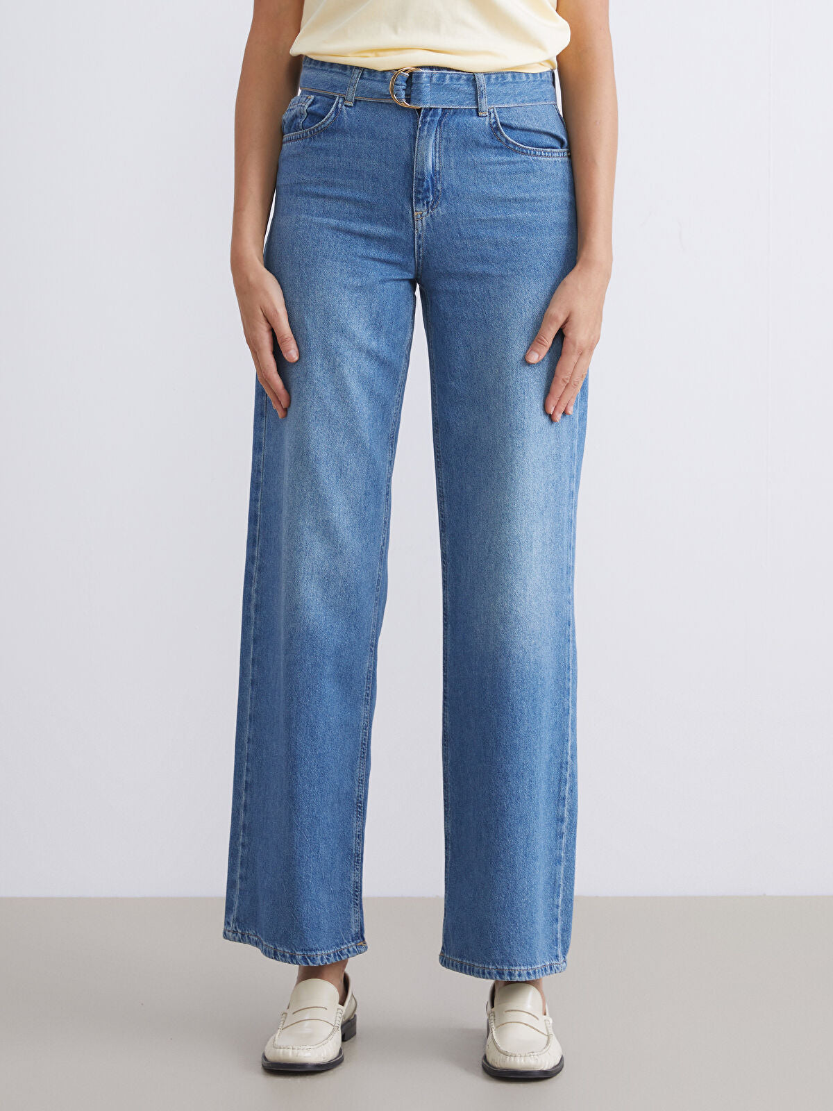Wide Leg Women's Jeans Pants