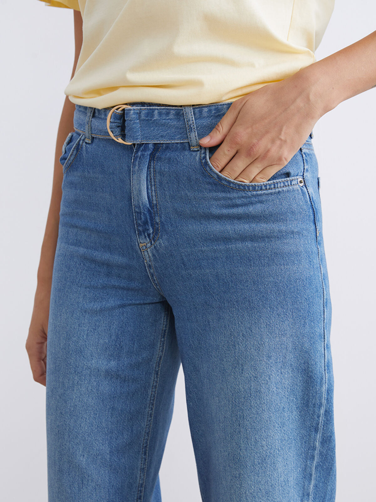 Wide Leg Women's Jeans Pants