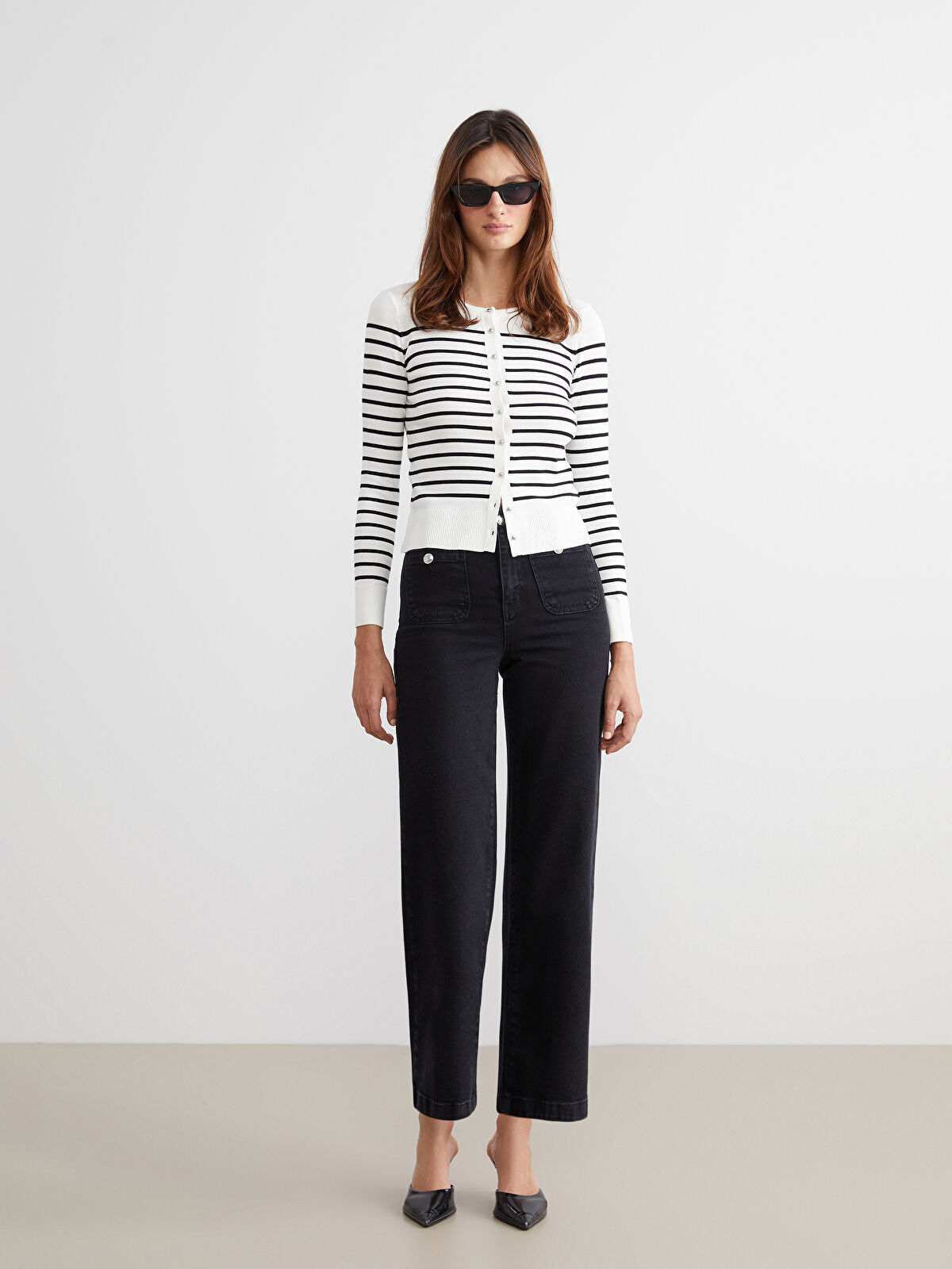 Wideleg Female Jean Pants