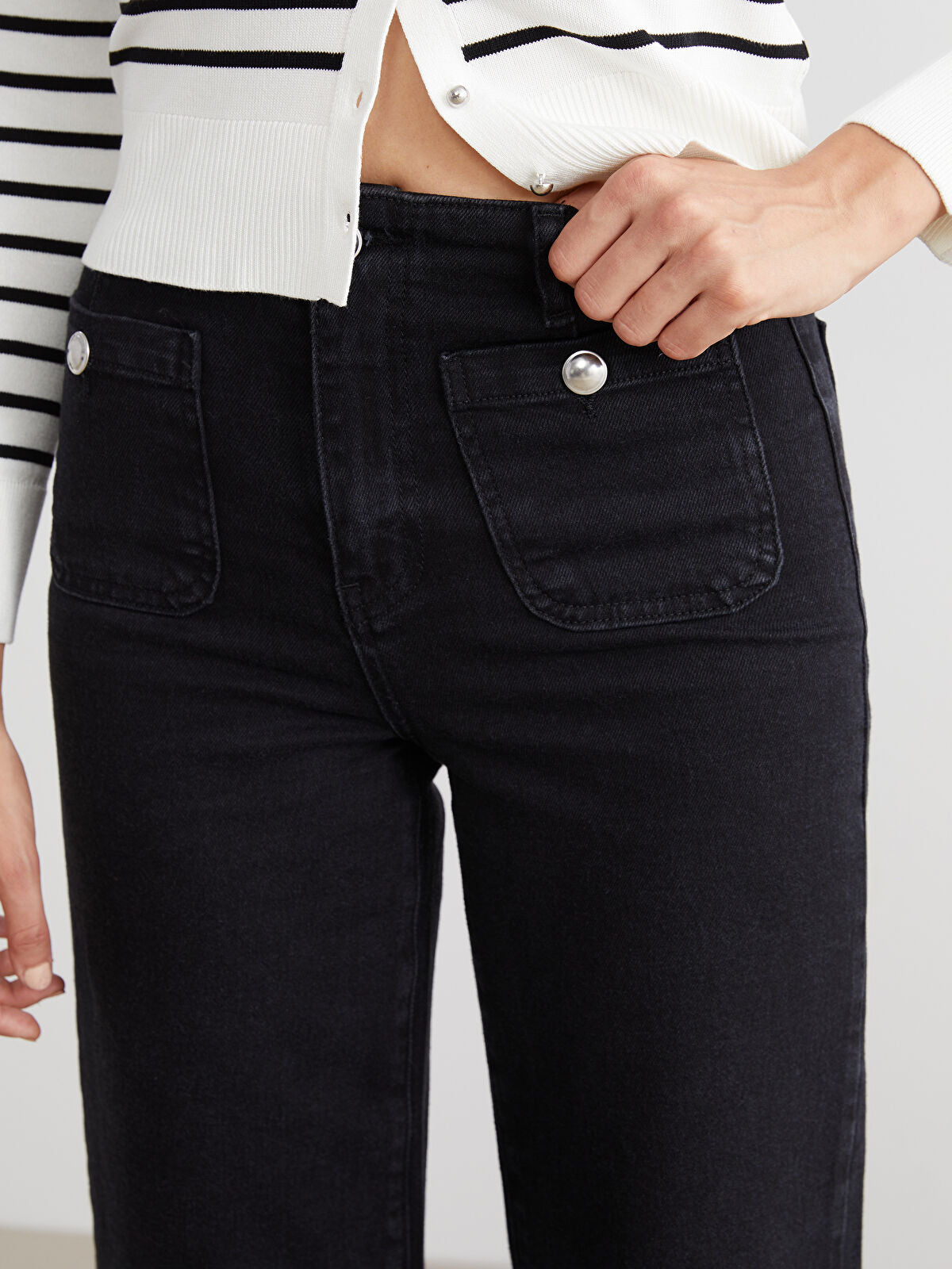 Wideleg Female Jean Pants
