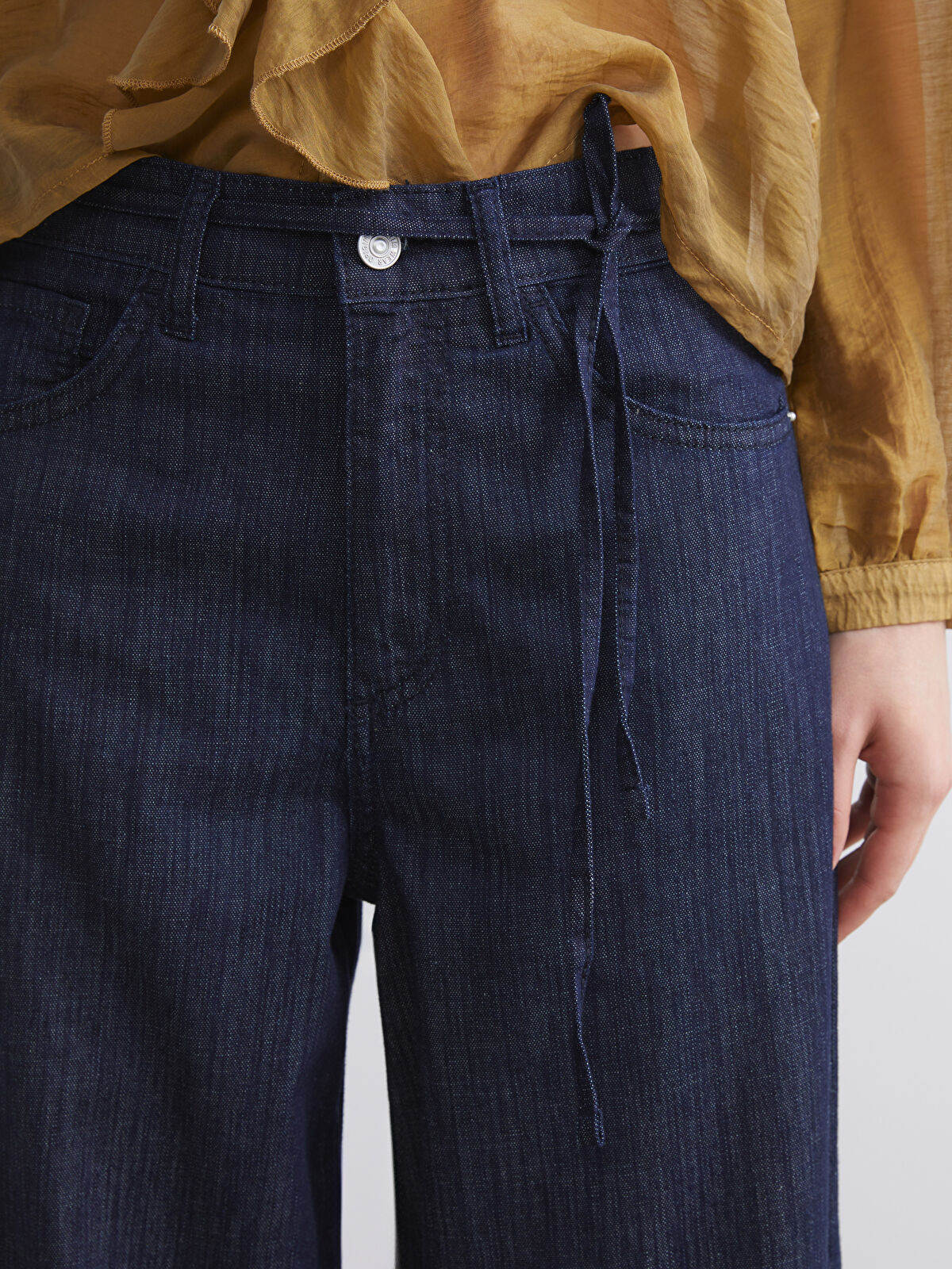 High-Waisted Wide-Leg Women's Jeans