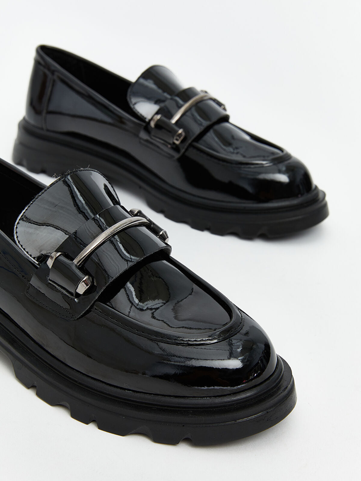 Leather-Look Women's Loafers