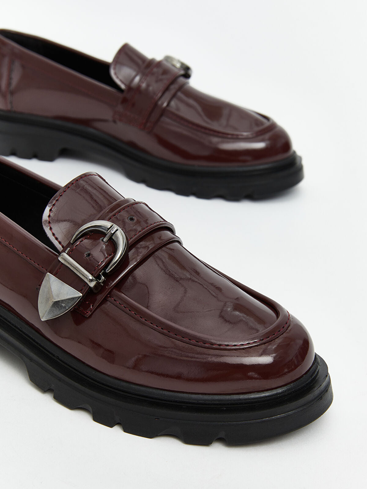 Leather-Look Women's Loafers