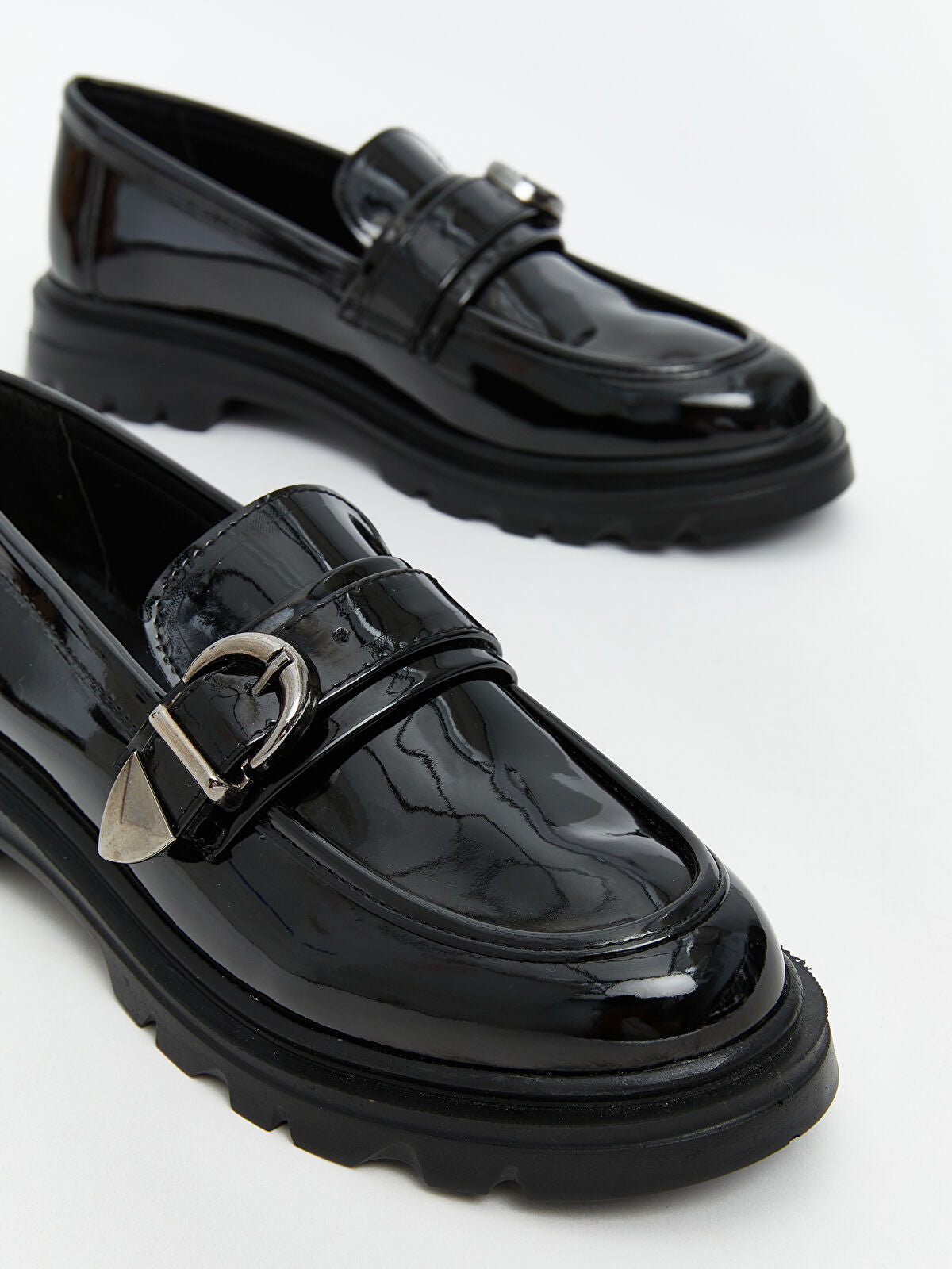 Leather-Look Women's Loafers