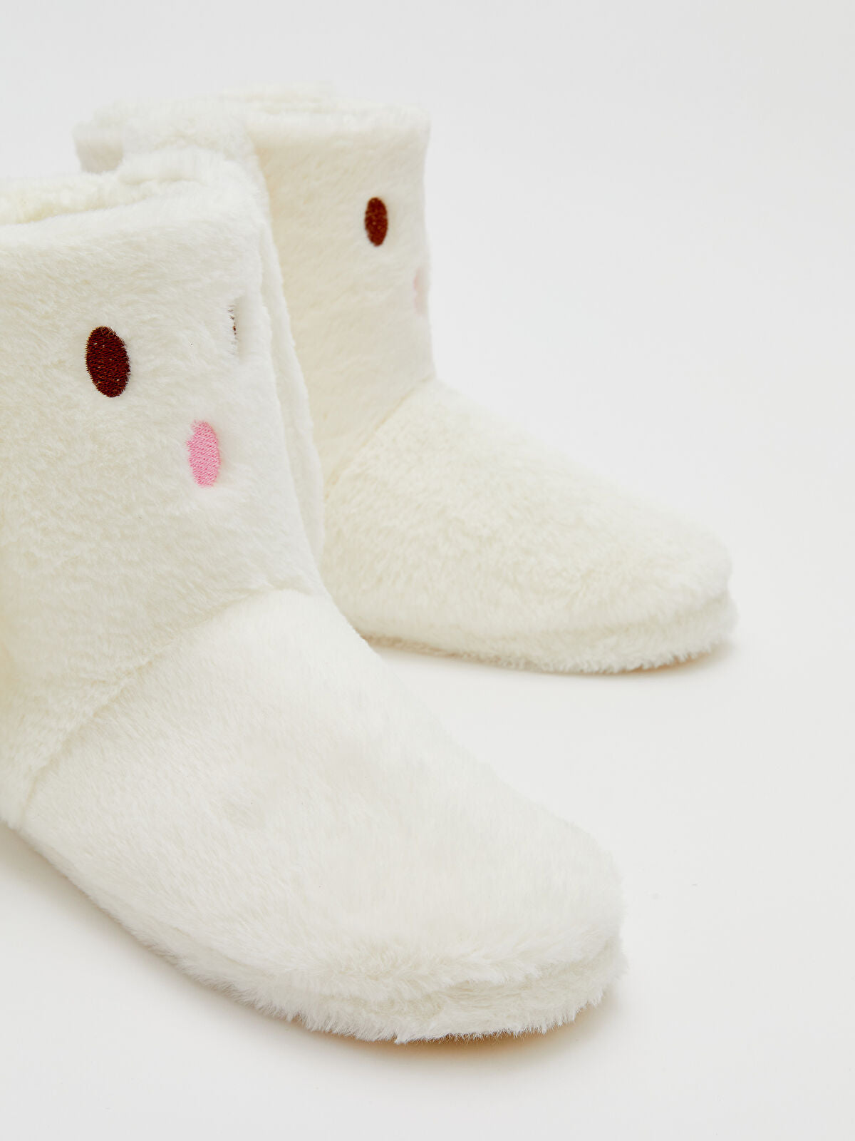 Rabbit Figure Fur Women's House Slipper