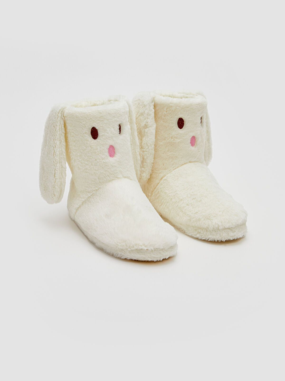 Rabbit Figure Fur Women's House Slipper