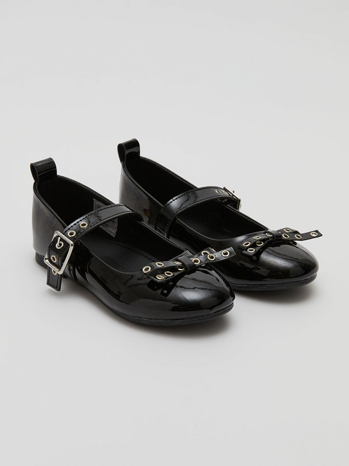 Leather-Look Baby Girl Shoe