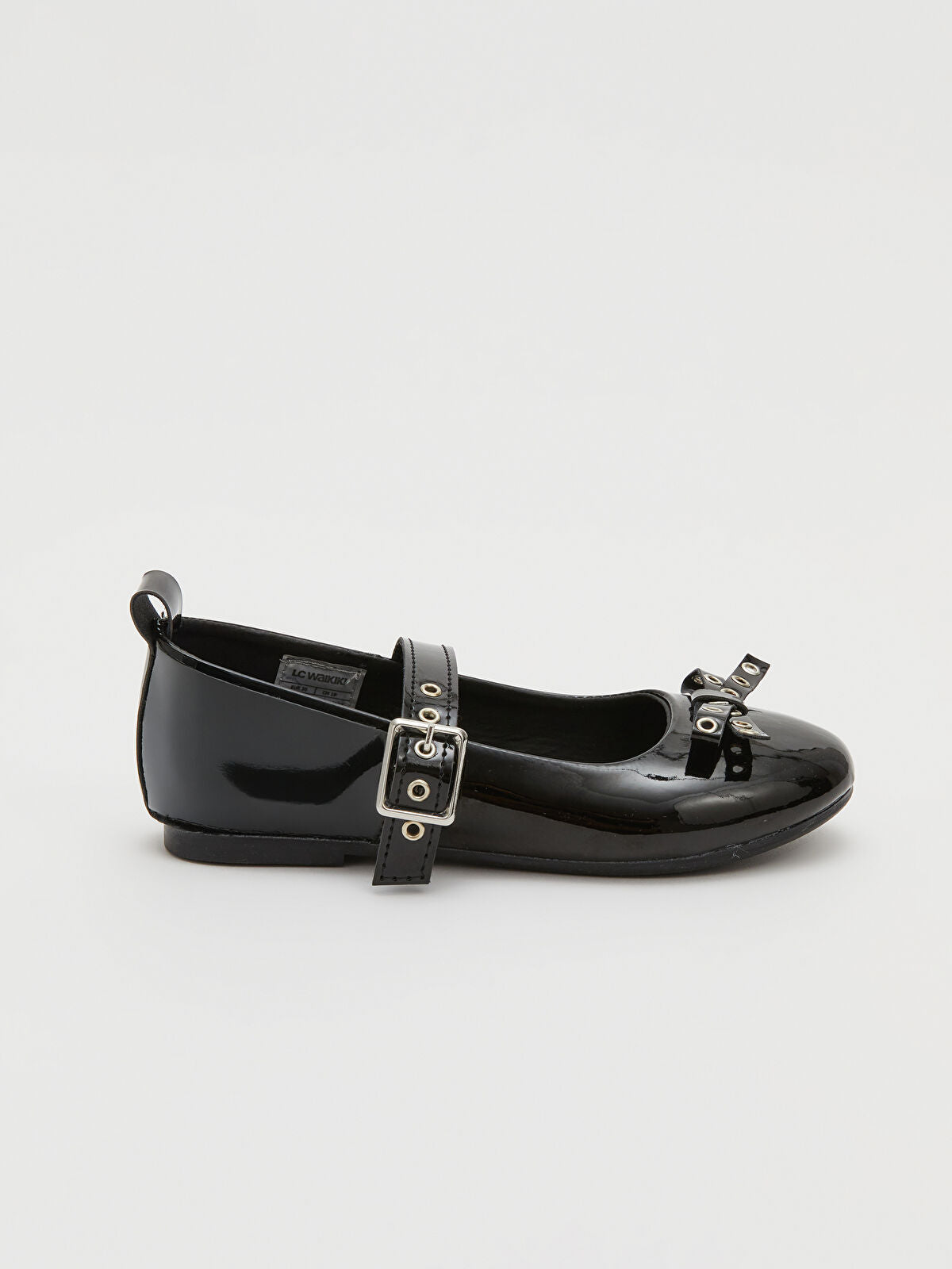 Leather-Look Baby Girl Shoe