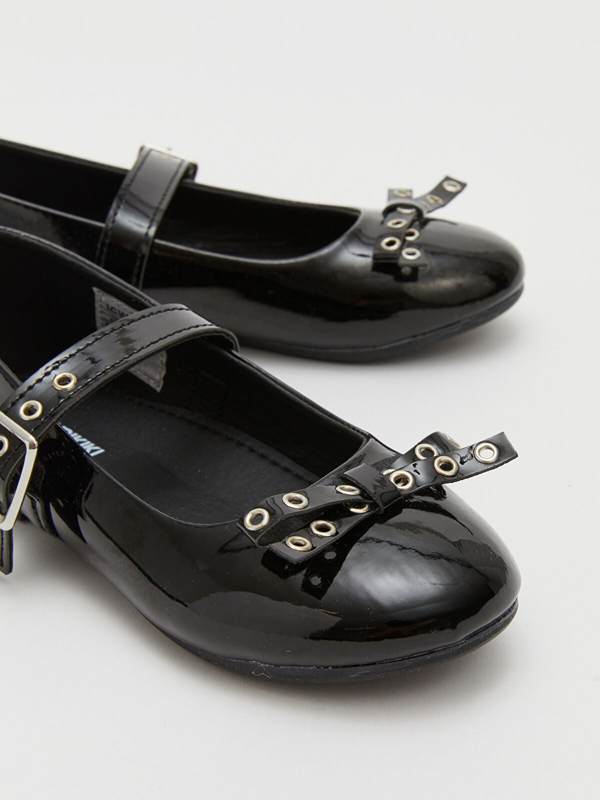 Leather-Look Baby Girl Shoe