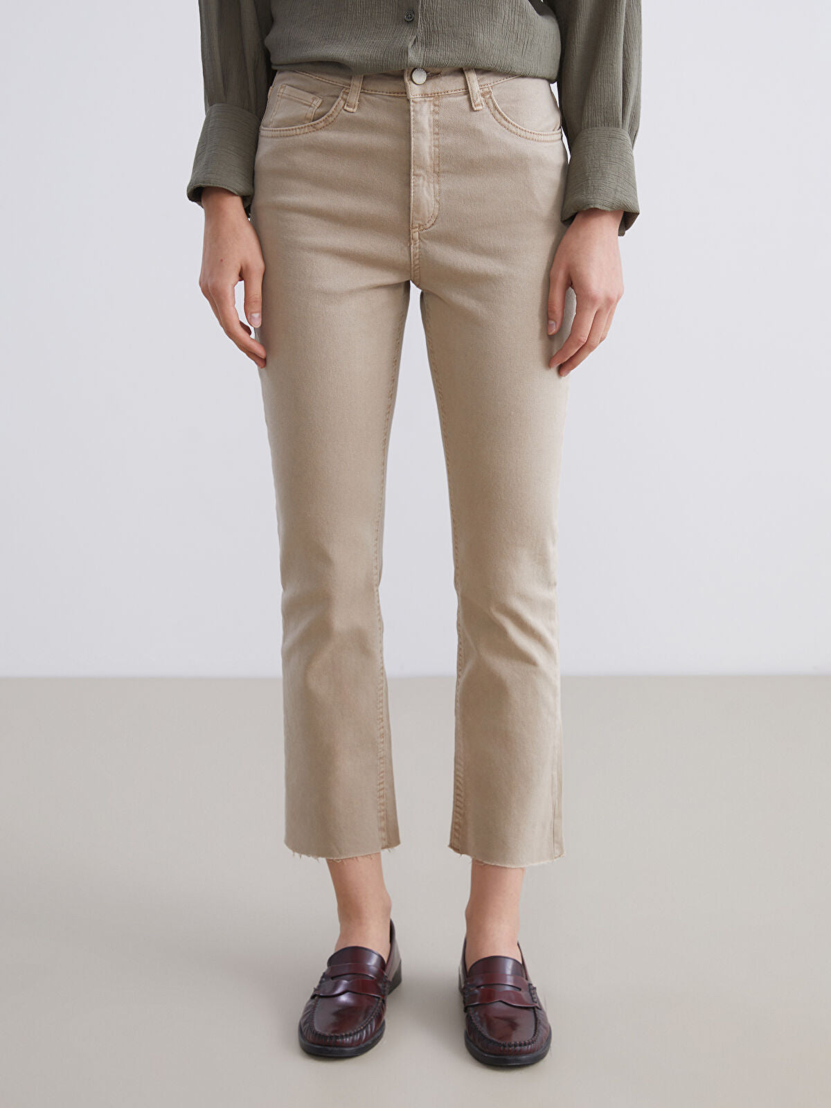 Crop Flare Women's Jeans Pants