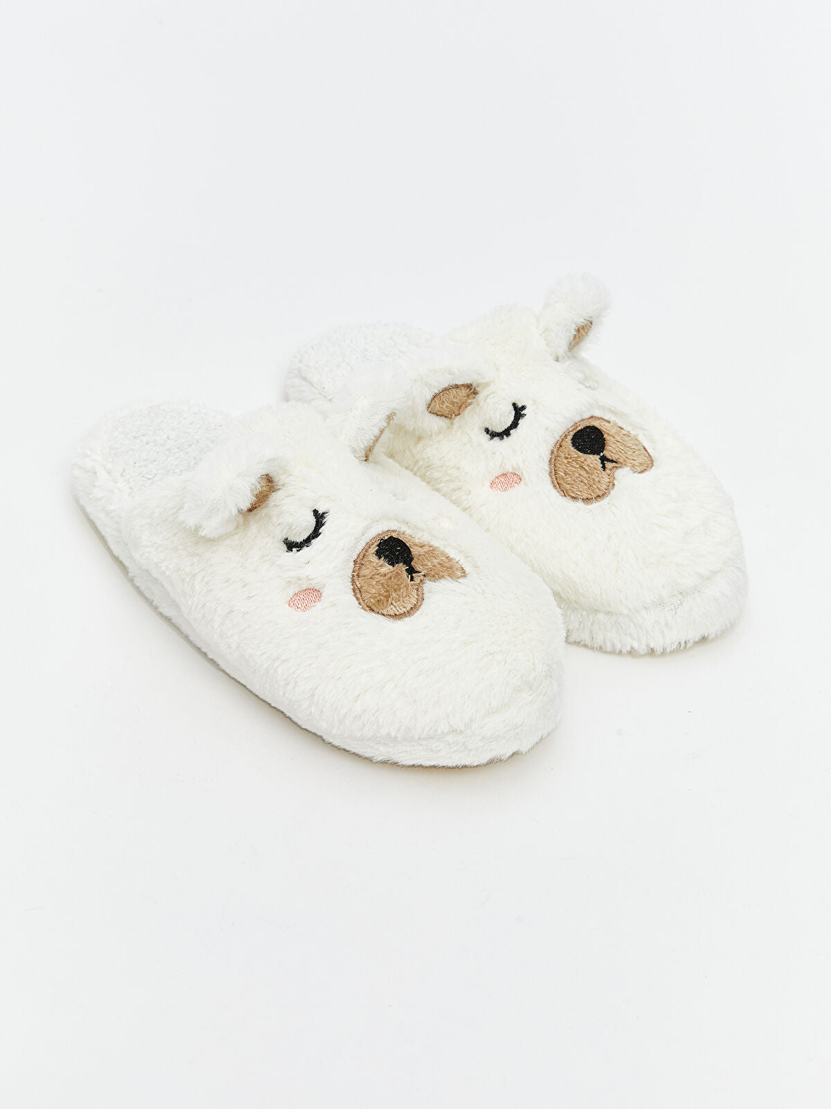 Animal Figure Fur Girl Child House Slippers