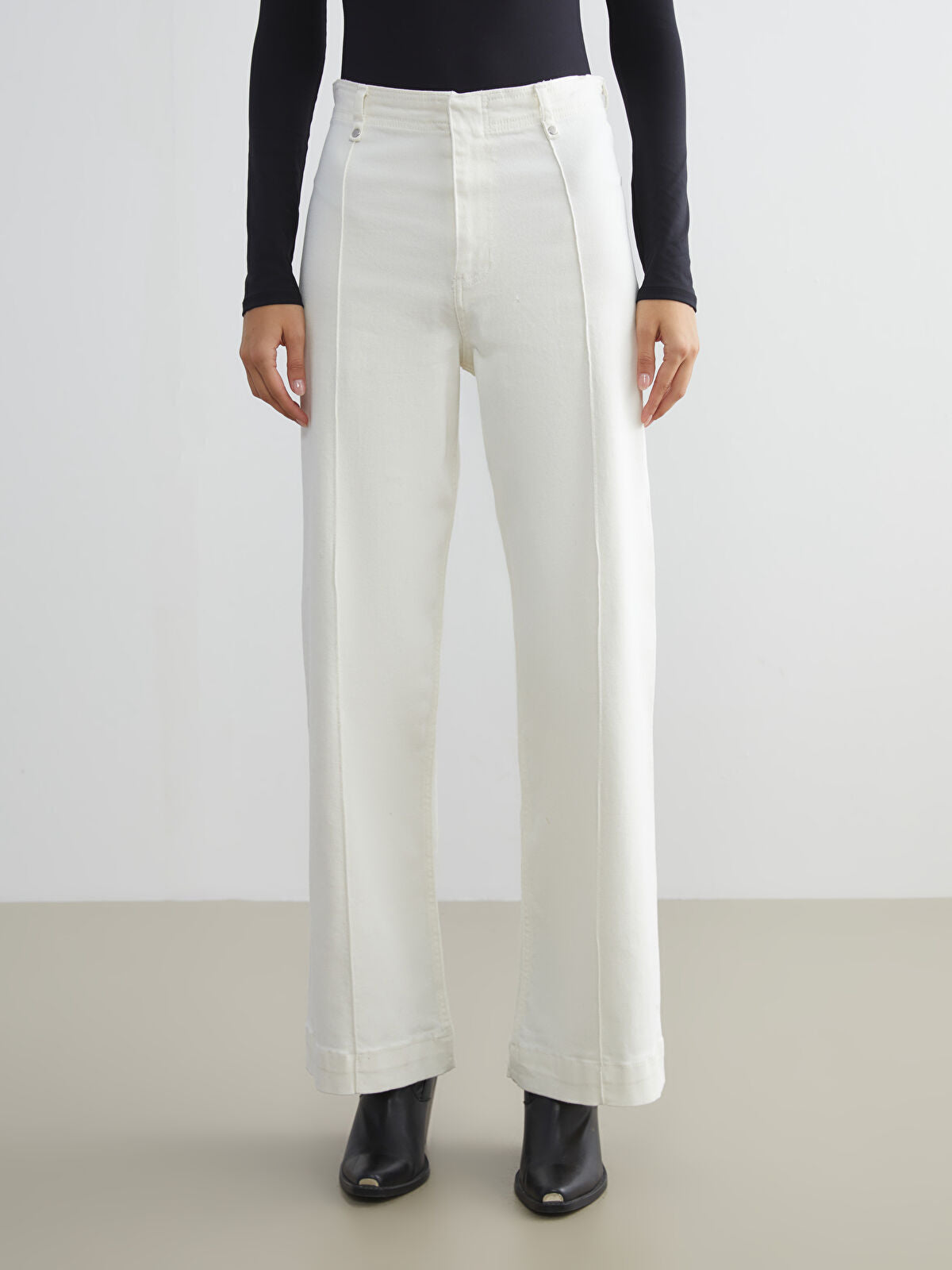 Wideleg Female Jean Pants