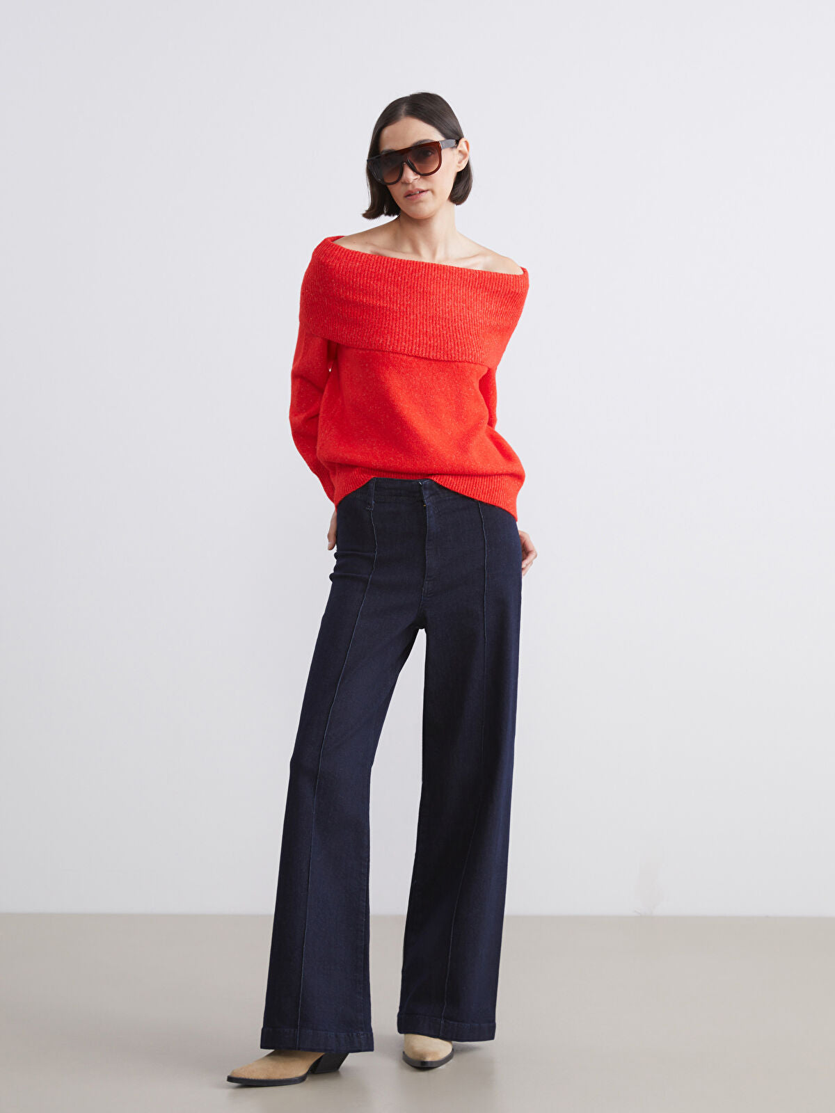 Wideleg Female Jean Pants