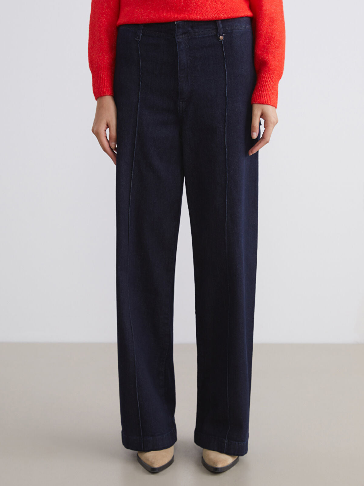 Wideleg Female Jean Pants