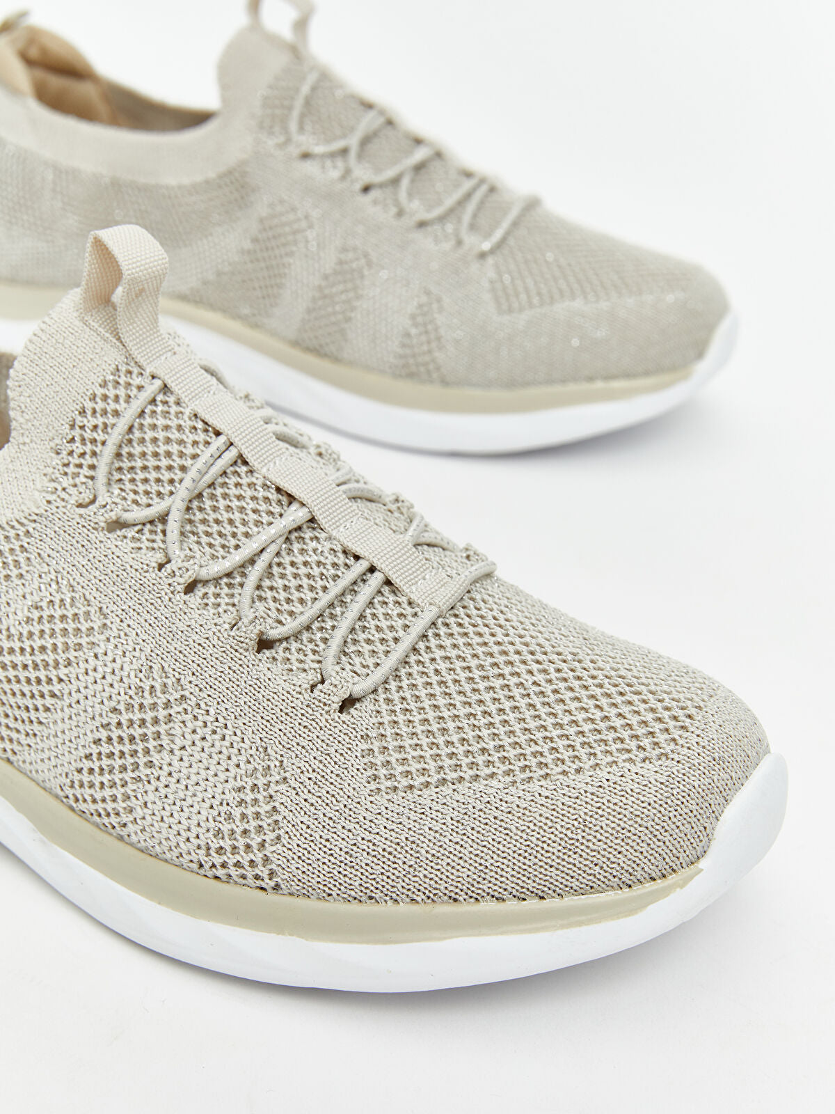 Woven Detailed Lace Women's Sport Shoes