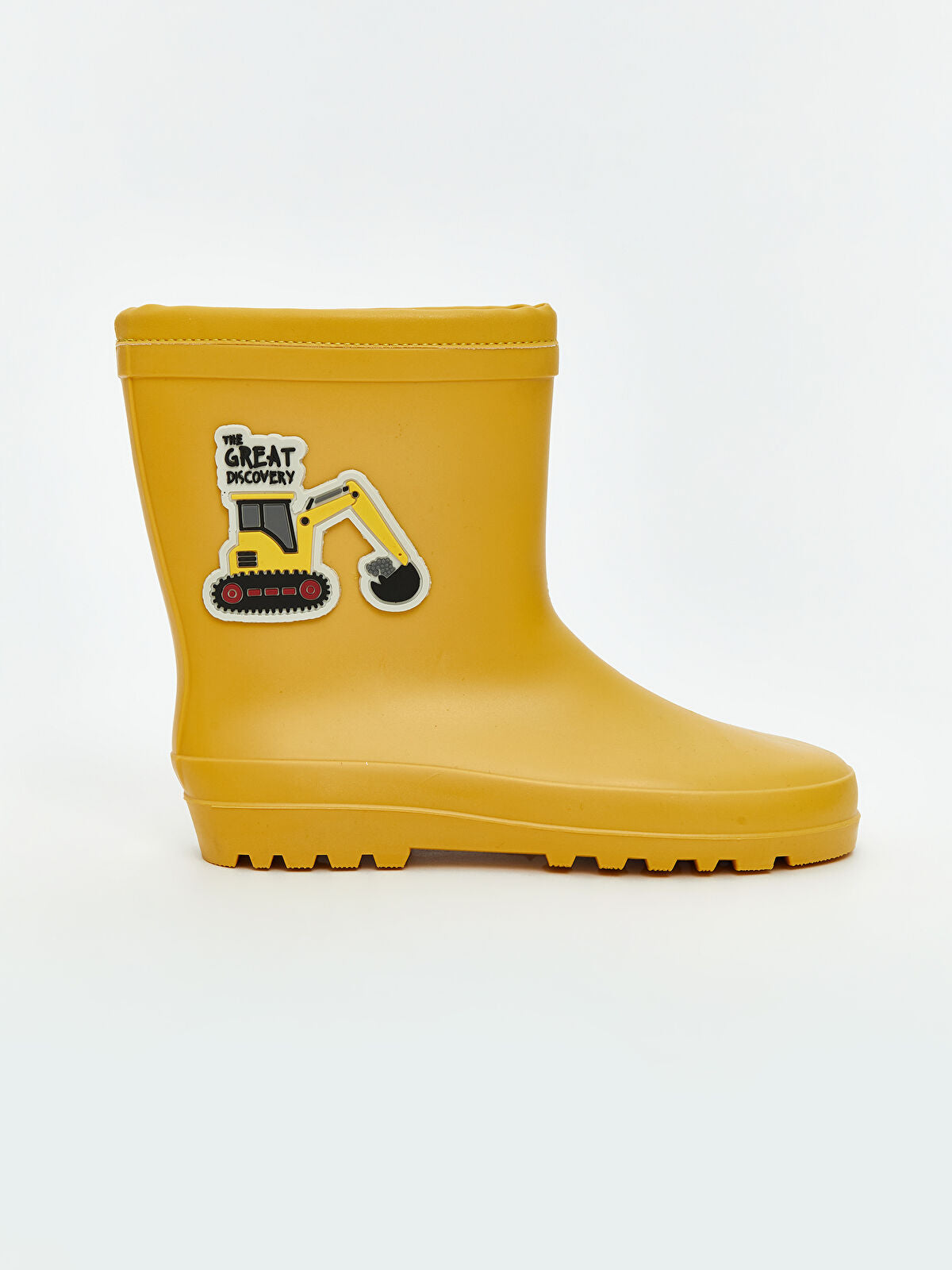 Work Machine Printed Boy's Rain Boot