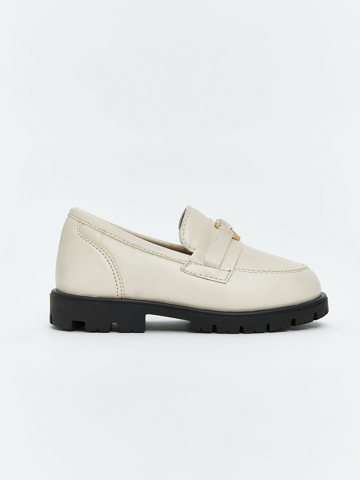Leather-Look Baby Girl Classic Shoe