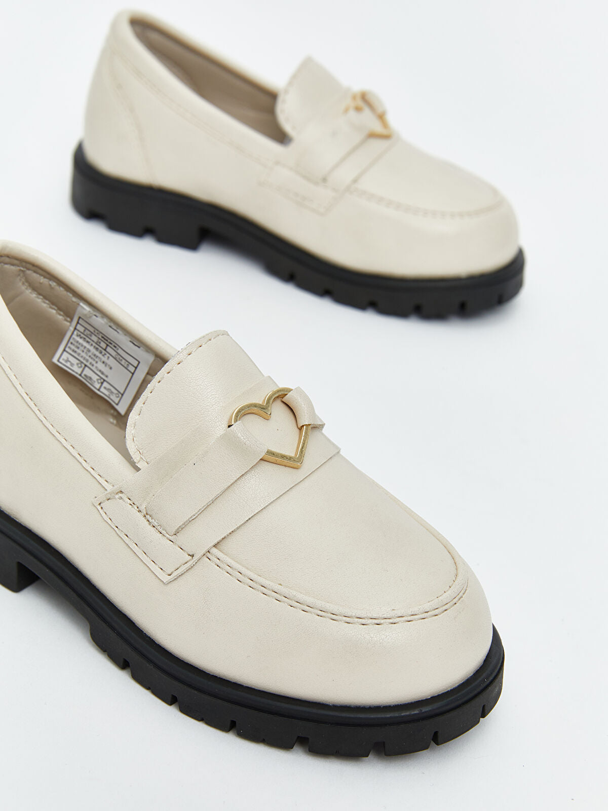 Leather-Look Baby Girl Classic Shoe
