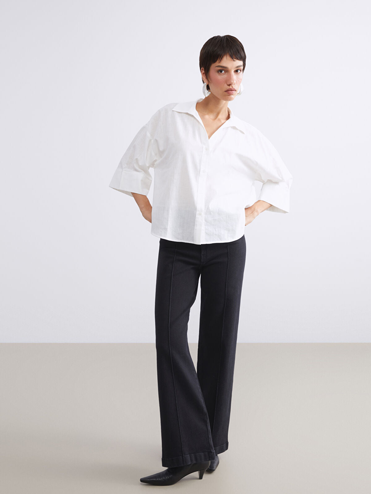 Wideleg Female Jean Pants