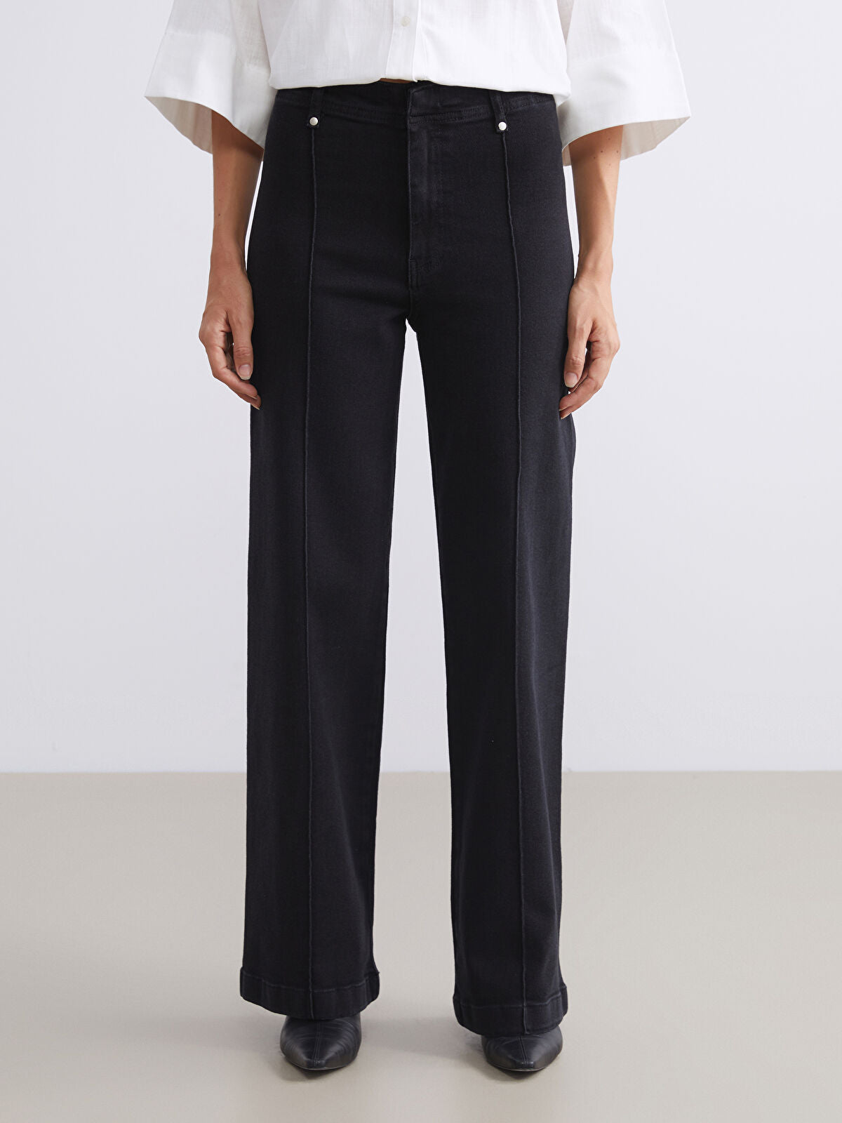 Wideleg Female Jean Pants