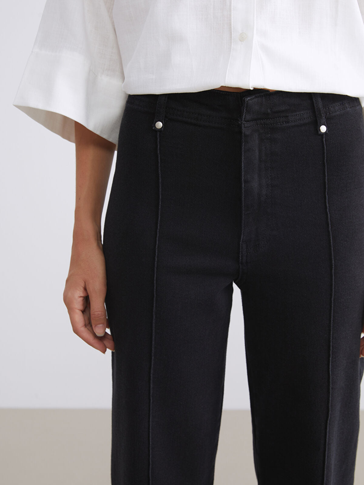 Wideleg Female Jean Pants