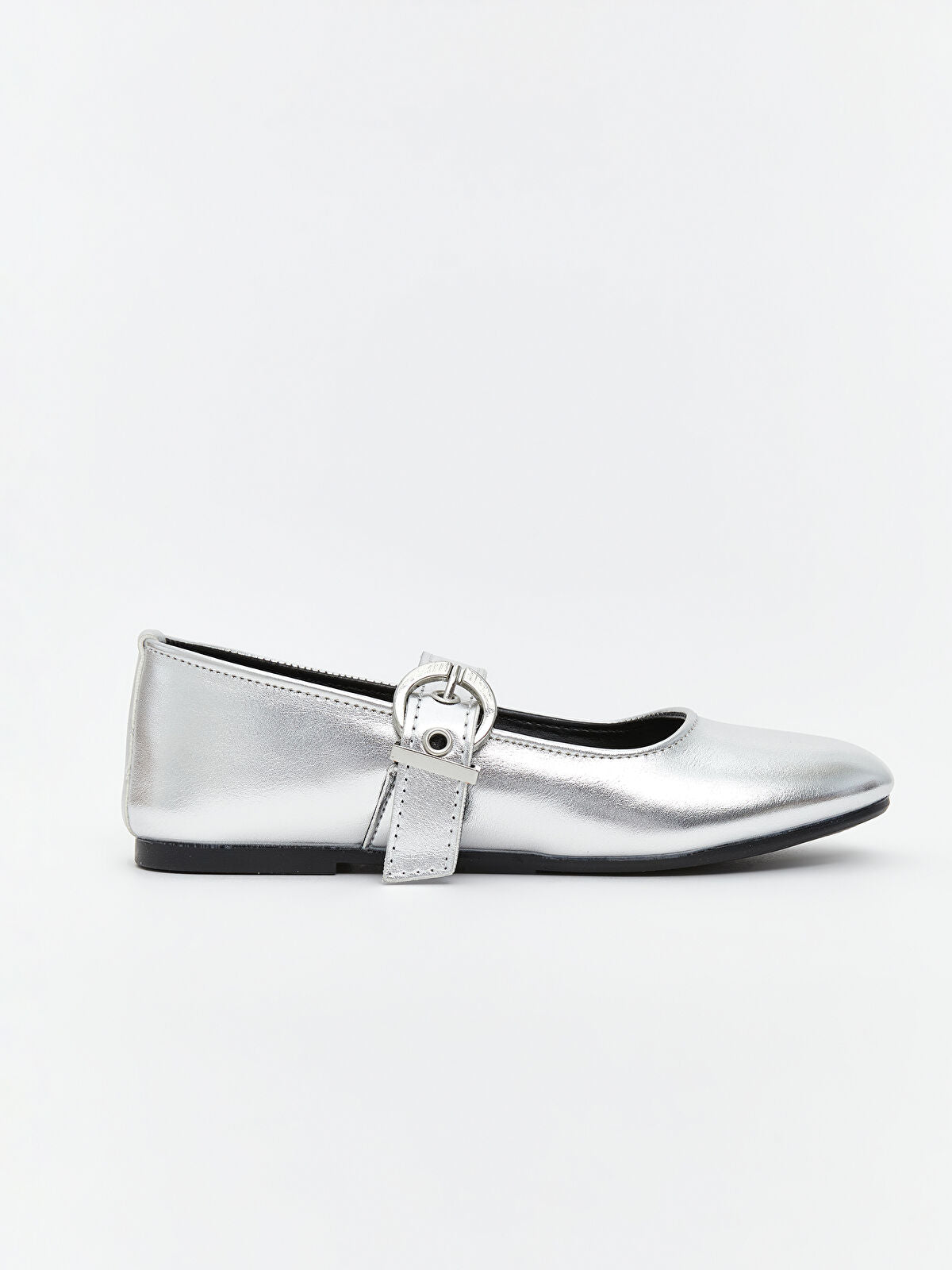 Shining Leather-Look Girls' Baby Boot