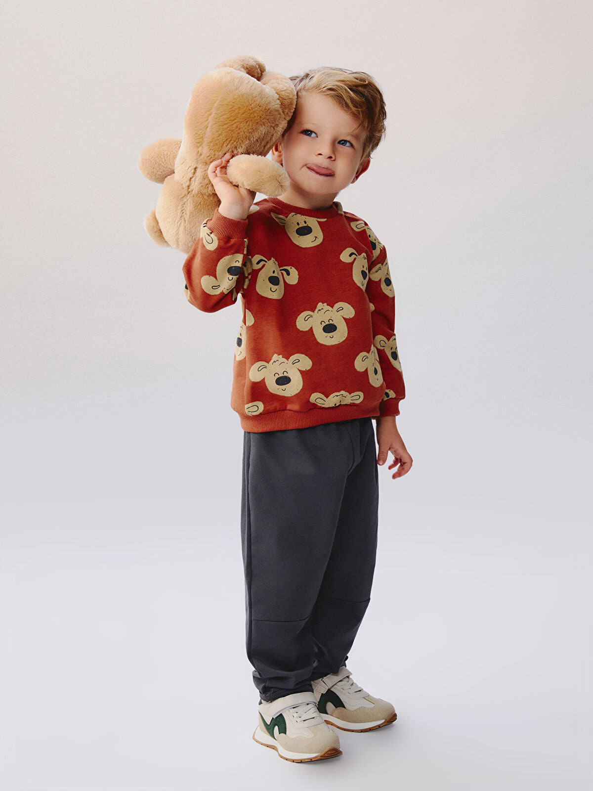 Boys' Baby Ankle Boots with Grip Design Sport Shoes