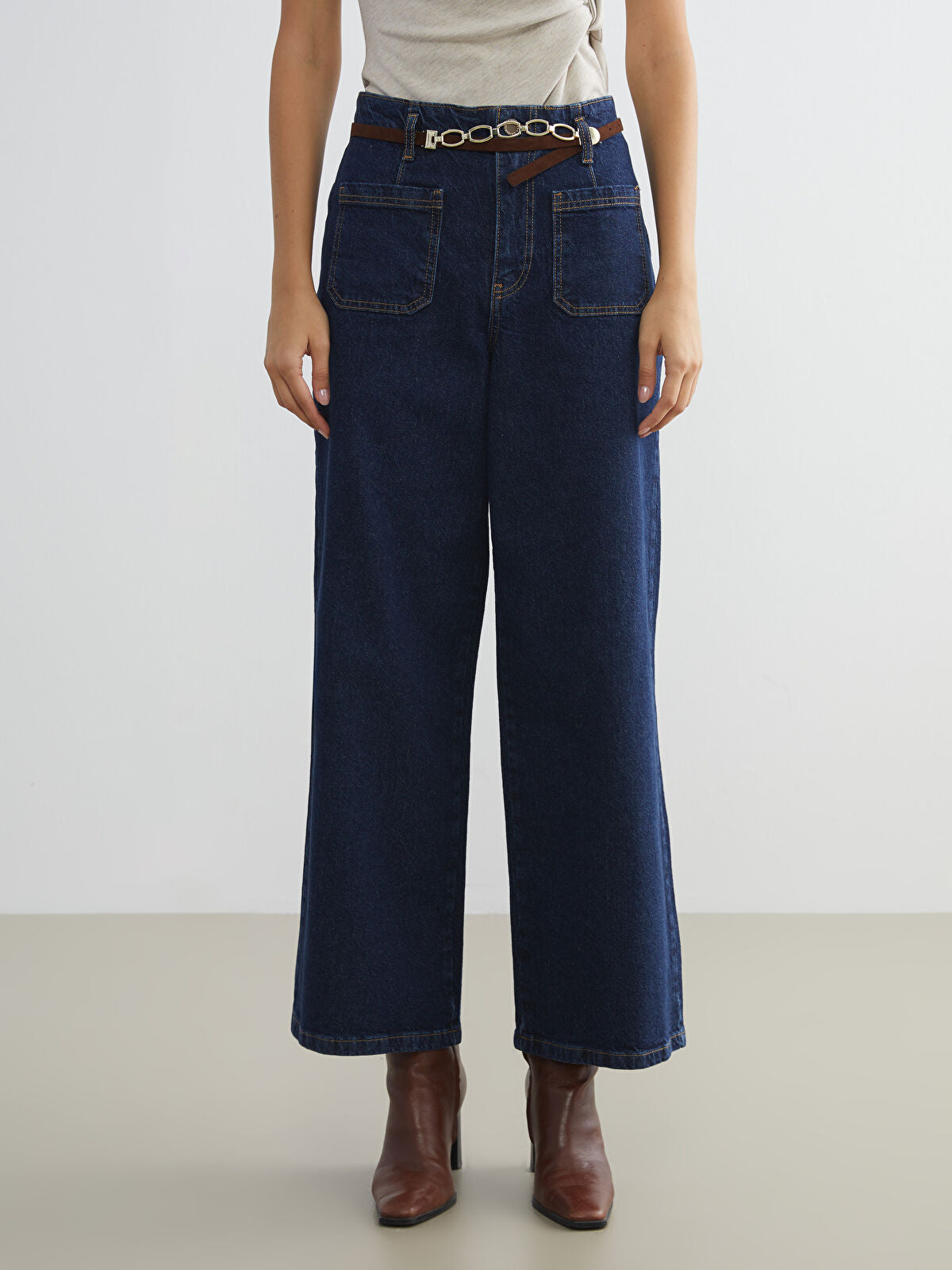 Wideleg Female Jean Pants