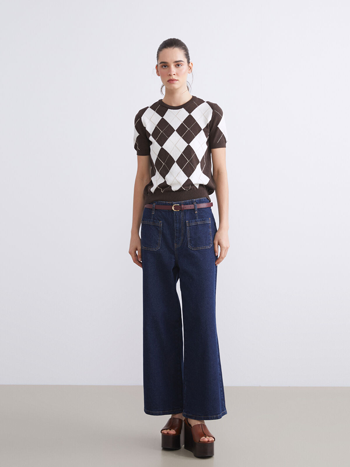 Plus Size Wide Leg Women's Jeans Pants