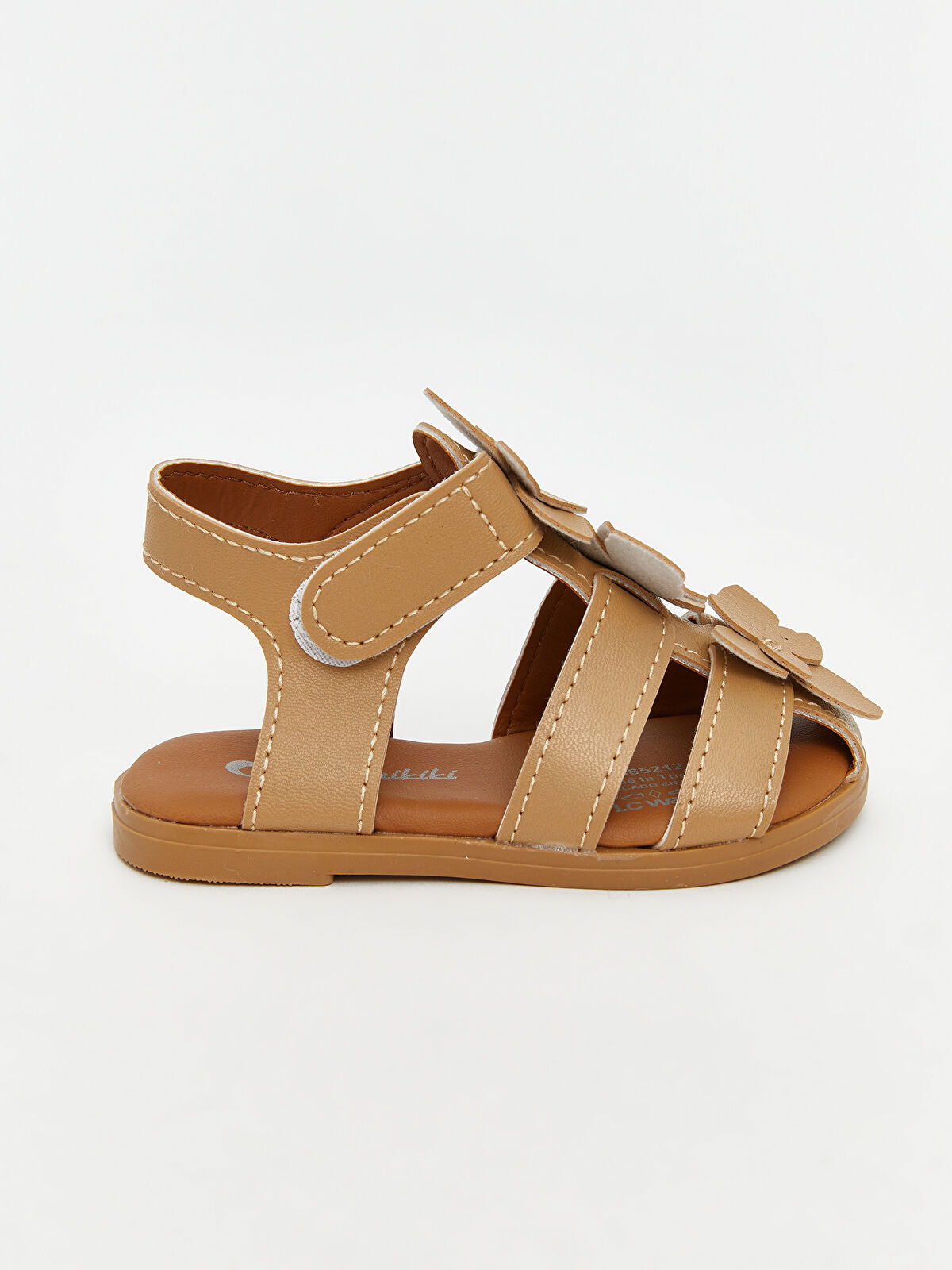 Leather-Look Girls Baby Sandals